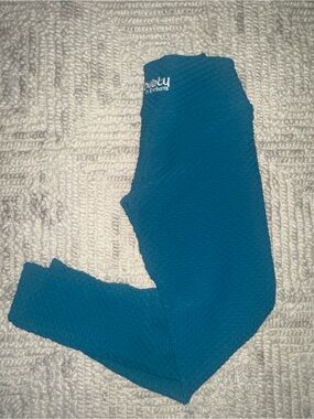 Booty by Brabants Croco Leggings – Teal Blue (One Size)